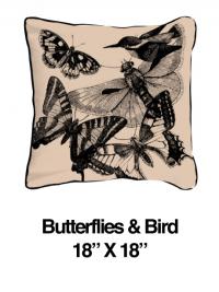 Butterflies and Birds Black Oatmeal